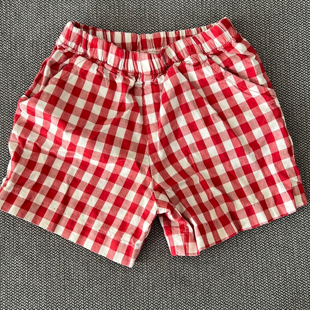 Bailey Boys red gingham shorts